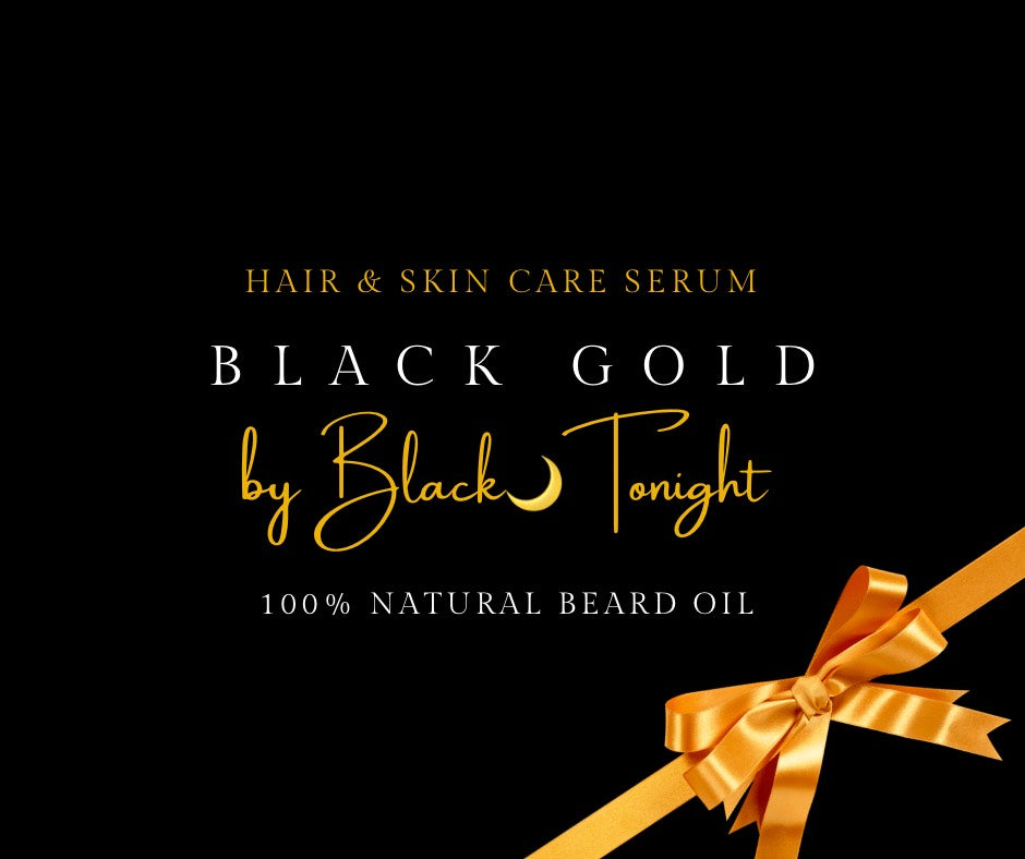 Black Gold Beard oil Gift Wrapped